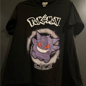 Pokemon Black Tee with Purple Graphic